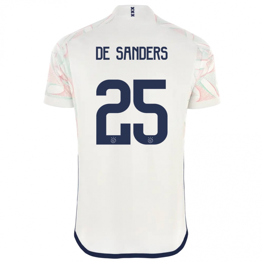 Hombre Fútbol Camiseta Kay-Lee De Sanders #25 Blanco 2ª Equipación 2023/24