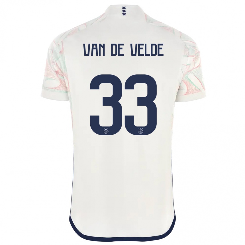 Hombre Fútbol Camiseta Jonna Van De Velde #33 Blanco 2ª Equipación 2023/24