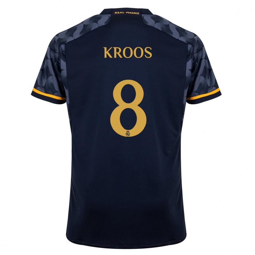 Hombre Fútbol Camiseta Toni Kroos #8 Azul Oscuro 2ª Equipación 2023/24