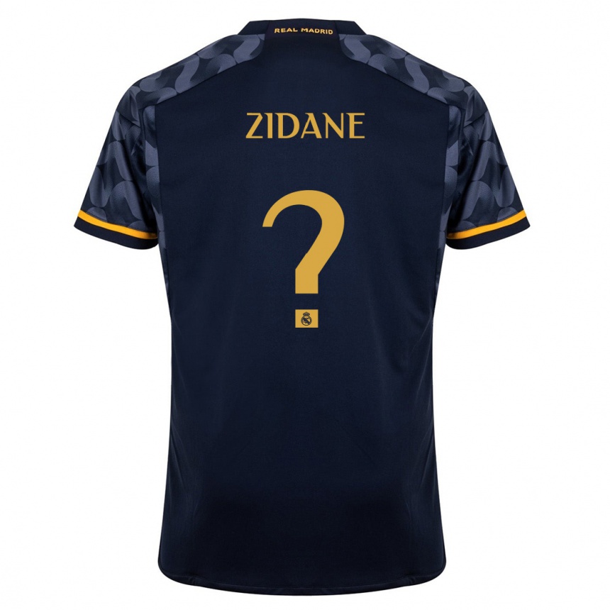 Hombre Fútbol Camiseta Elyaz Zidane #0 Azul Oscuro 2ª Equipación 2023/24