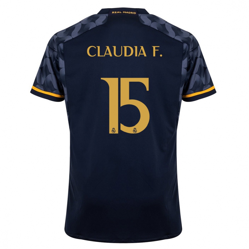 Hombre Fútbol Camiseta Claudia Florentino #15 Azul Oscuro 2ª Equipación 2023/24