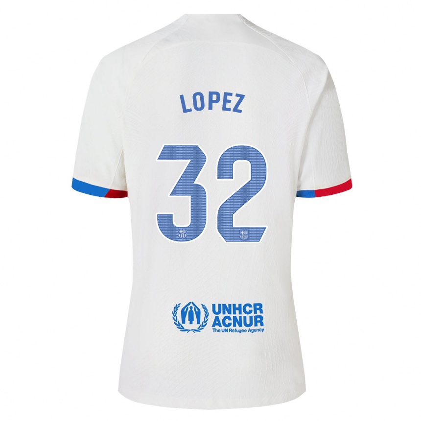 Hombre Fútbol Camiseta Fermin Lopez #32 Blanco 2ª Equipación 2023/24