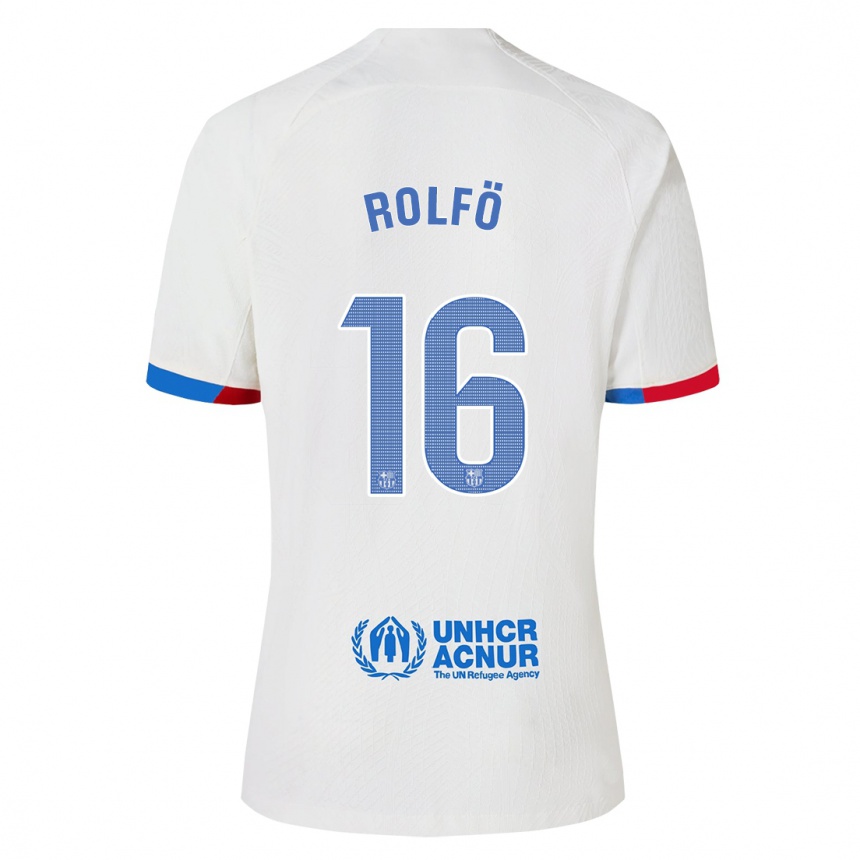 Hombre Fútbol Camiseta Fridolina Rolfo #16 Blanco 2ª Equipación 2023/24