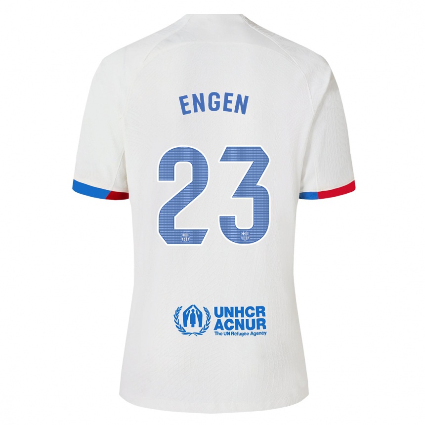 Hombre Fútbol Camiseta Ingrid Engen #23 Blanco 2ª Equipación 2023/24