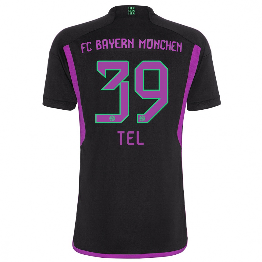 Hombre Fútbol Camiseta Mathys Tel #39 Negro 2ª Equipación 2023/24