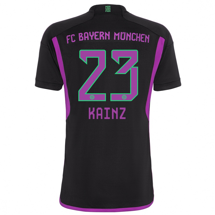 Hombre Fútbol Camiseta Manuel Kainz #23 Negro 2ª Equipación 2023/24