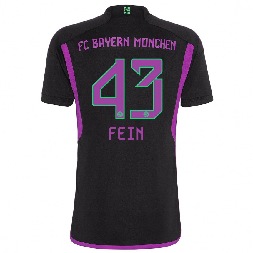 Hombre Fútbol Camiseta Adrian Fein #43 Negro 2ª Equipación 2023/24