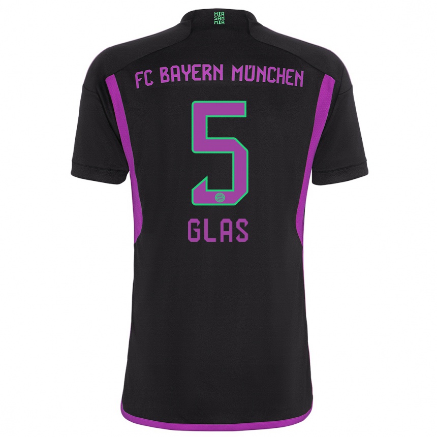 Hombre Fútbol Camiseta Hanna Glas #5 Negro 2ª Equipación 2023/24