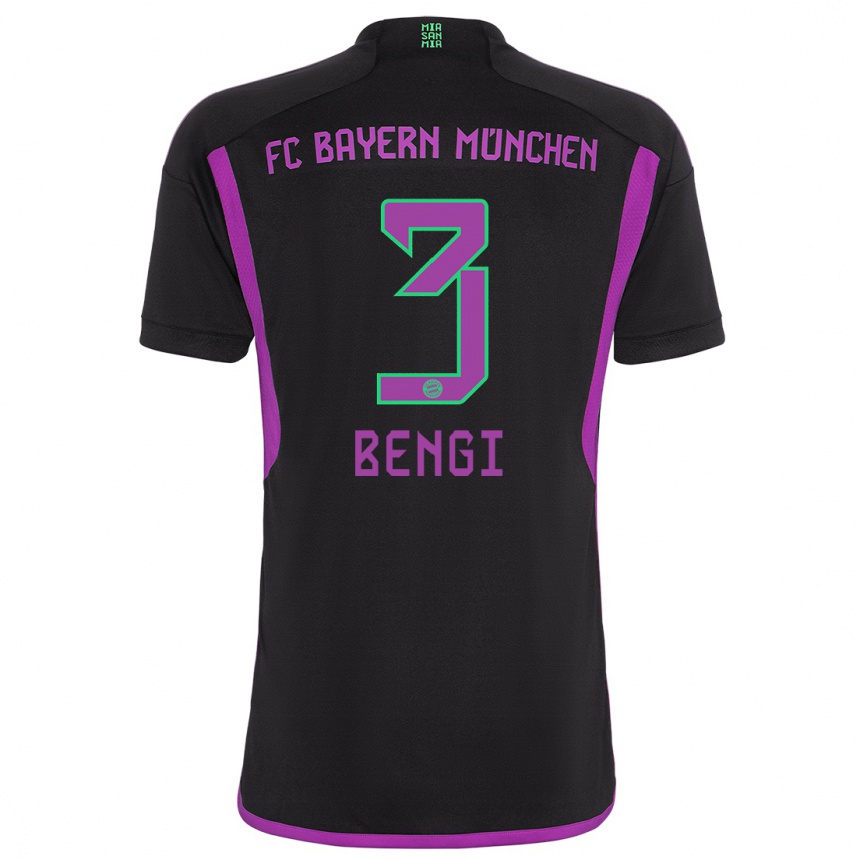 Hombre Fútbol Camiseta Kaan Bengi #3 Negro 2ª Equipación 2023/24