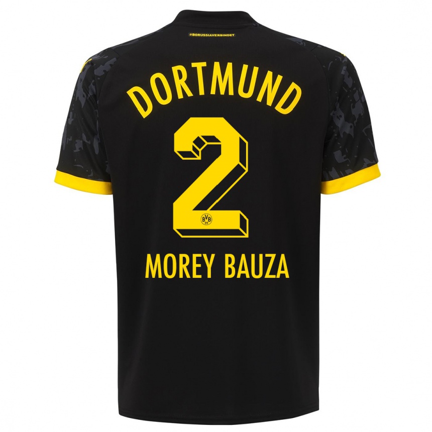 Hombre Fútbol Camiseta Mateu Morey Bauza #2 Negro 2ª Equipación 2023/24