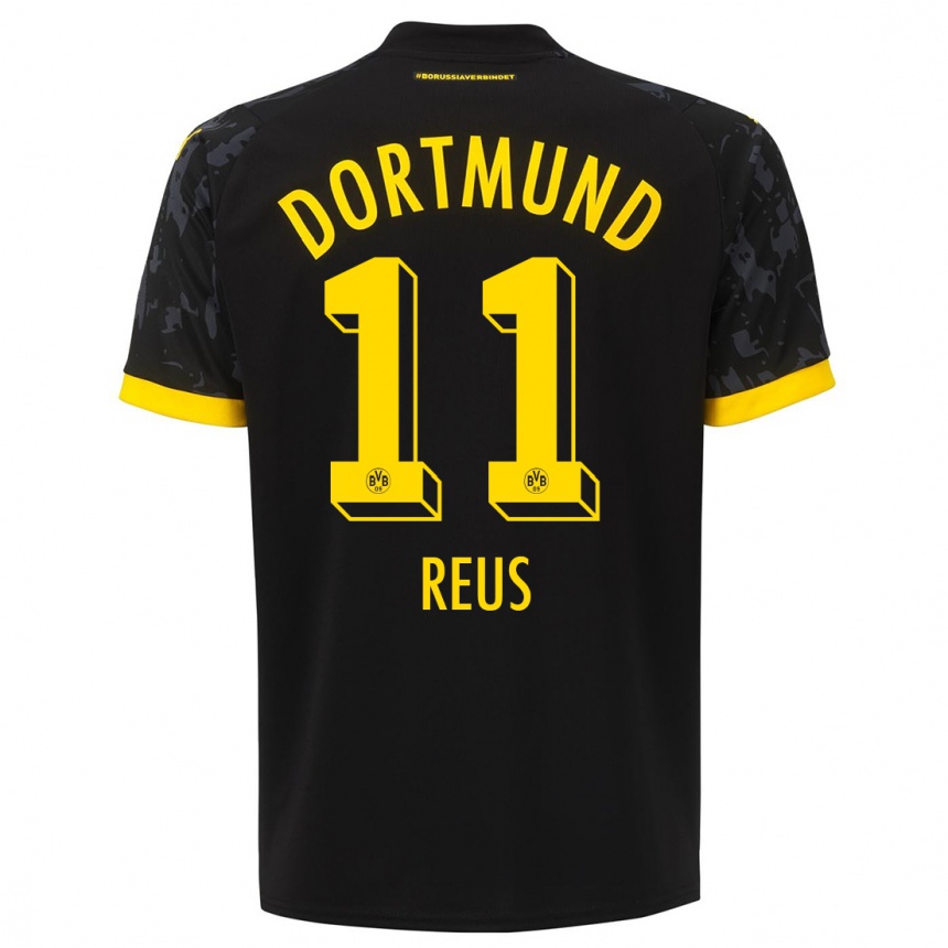 Hombre Fútbol Camiseta Marco Reus #11 Negro 2ª Equipación 2023/24