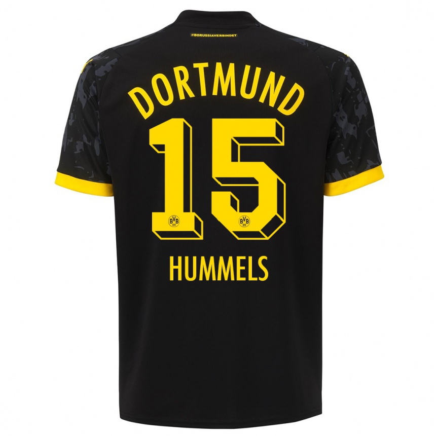 Hombre Fútbol Camiseta Mats Hummels #15 Negro 2ª Equipación 2023/24