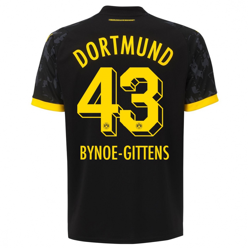 Hombre Fútbol Camiseta Jamie Bynoe-Gittens #43 Negro 2ª Equipación 2023/24