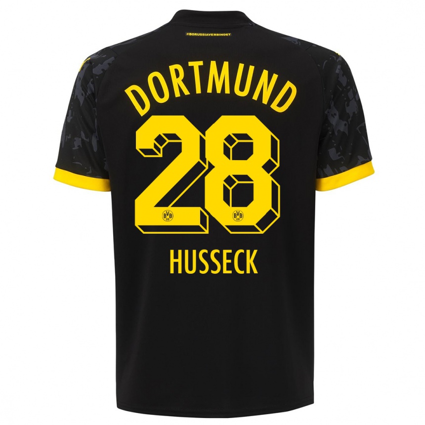 Hombre Fútbol Camiseta Jonah Husseck #28 Negro 2ª Equipación 2023/24