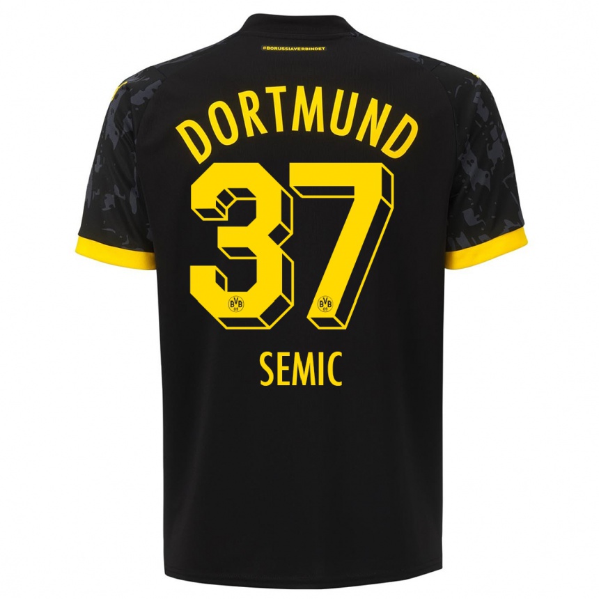 Hombre Fútbol Camiseta Lion Semic #37 Negro 2ª Equipación 2023/24