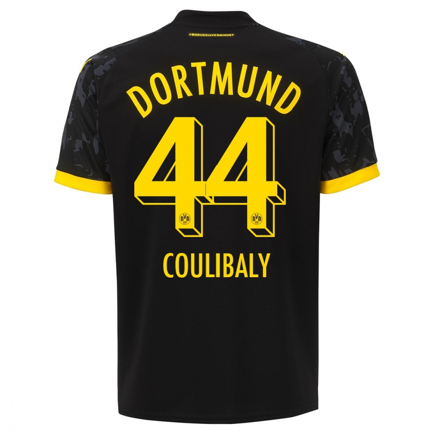 Hombre Fútbol Camiseta Soumaila Coulibaly #44 Negro 2ª Equipación 2023/24