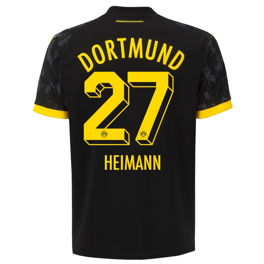 Hombre Fútbol Camiseta Wesley Heimann #27 Negro 2ª Equipación 2023/24