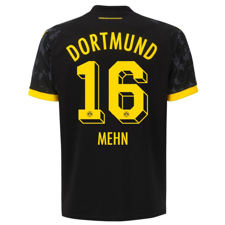 Hombre Fútbol Camiseta Phil Josef Mehn #16 Negro 2ª Equipación 2023/24