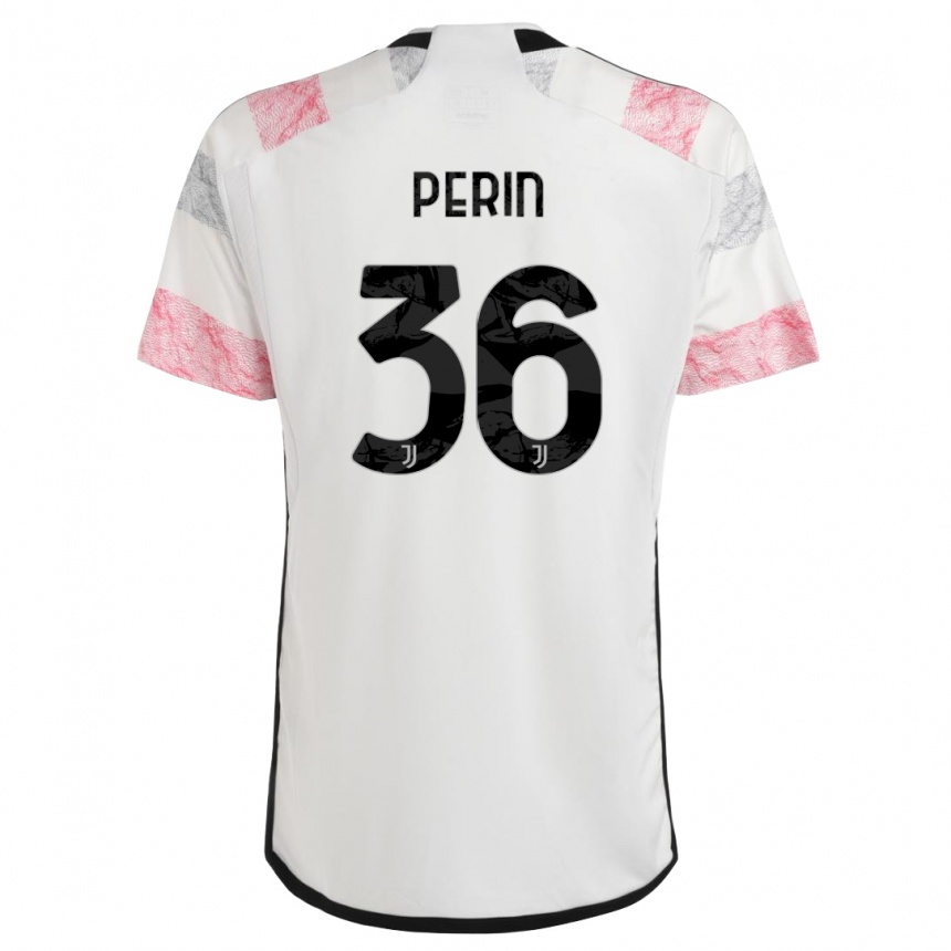 Hombre Fútbol Camiseta Mattia Perin #36 Blanco Rosa 2ª Equipación 2023/24
