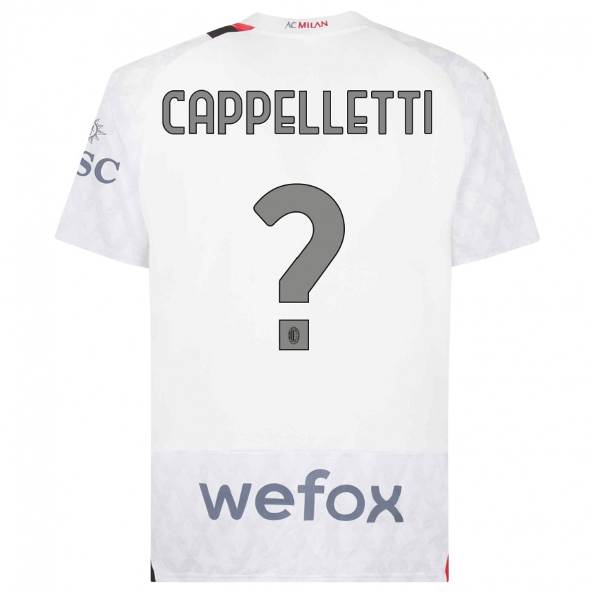 Hombre Fútbol Camiseta Mattia Cappelletti #0 Blanco 2ª Equipación 2023/24