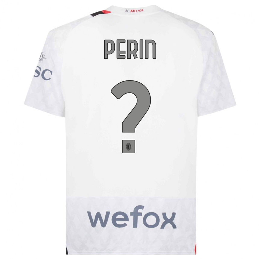 Hombre Fútbol Camiseta Ernesto Perin #0 Blanco 2ª Equipación 2023/24