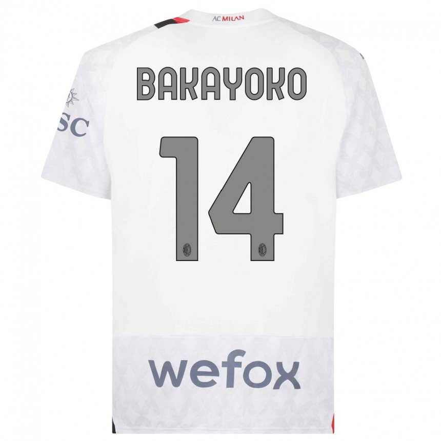 Hombre Fútbol Camiseta Tiemoue Bakayoko #14 Blanco 2ª Equipación 2023/24