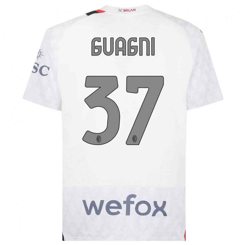 Hombre Fútbol Camiseta Alia Guagni #37 Blanco 2ª Equipación 2023/24