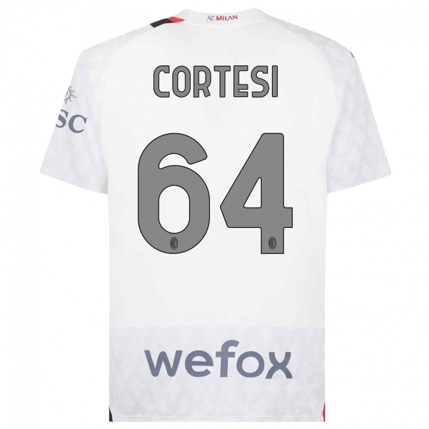 Hombre Fútbol Camiseta Selena Cortesi #64 Blanco 2ª Equipación 2023/24