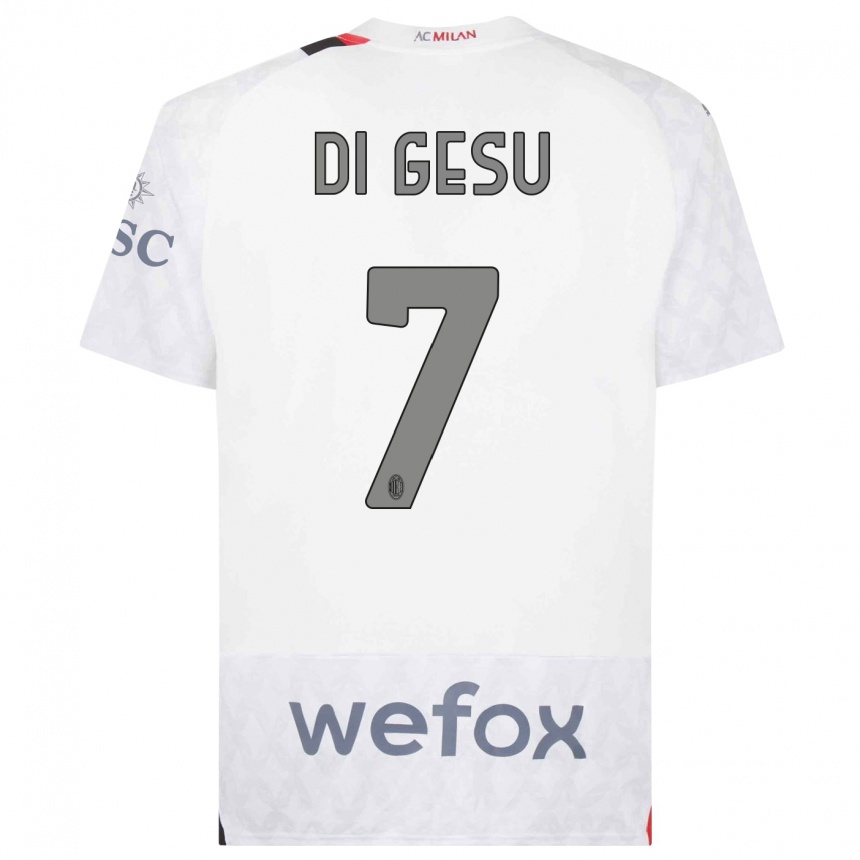 Hombre Fútbol Camiseta Enrico Di Gesu #7 Blanco 2ª Equipación 2023/24