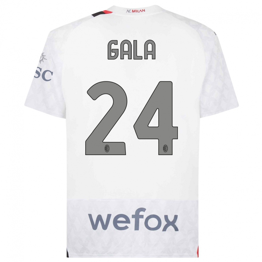 Hombre Fútbol Camiseta Antonio Gala #24 Blanco 2ª Equipación 2023/24