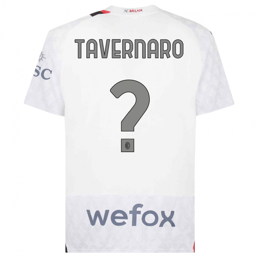 Hombre Fútbol Camiseta Federico Tavernaro #0 Blanco 2ª Equipación 2023/24