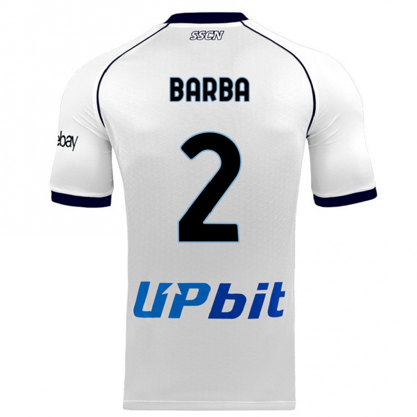 Hombre Fútbol Camiseta Benedetto Barba #2 Blanco 2ª Equipación 2023/24