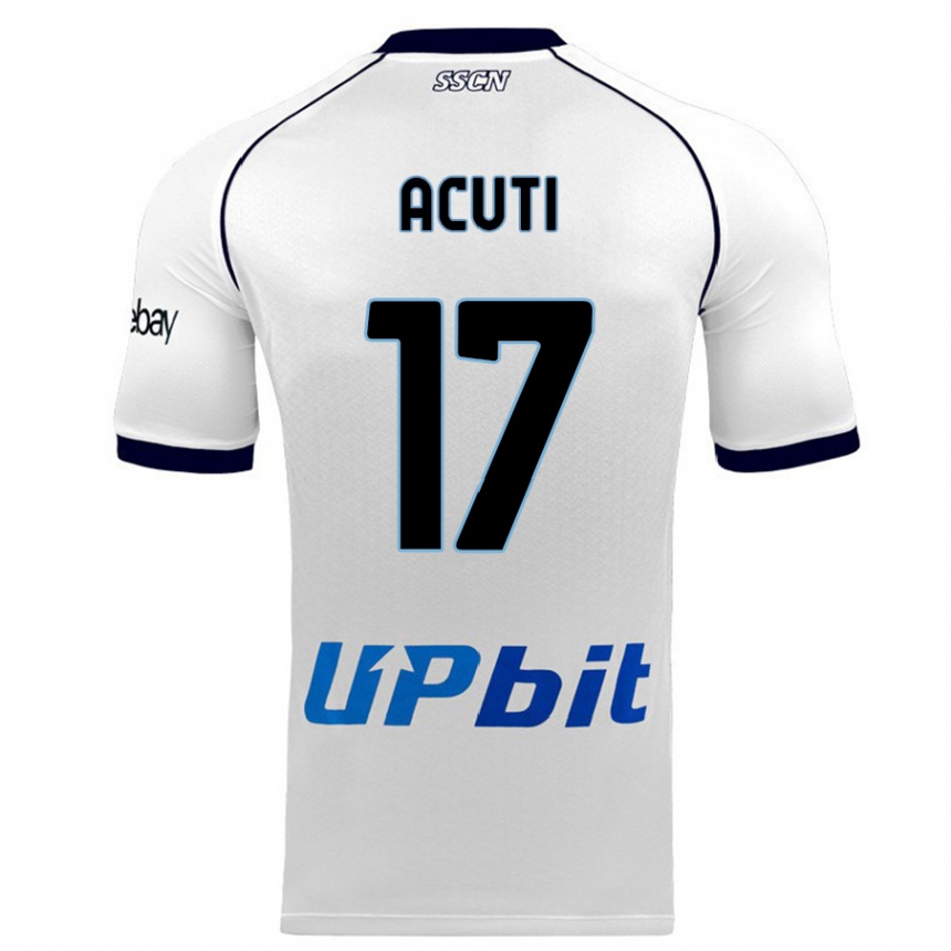 Hombre Fútbol Camiseta Arianna Acuti #17 Blanco 2ª Equipación 2023/24