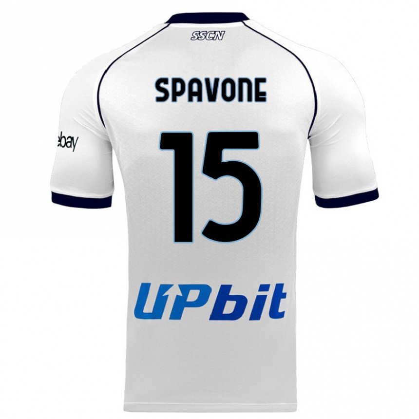 Hombre Fútbol Camiseta Alessandro Spavone #15 Blanco 2ª Equipación 2023/24