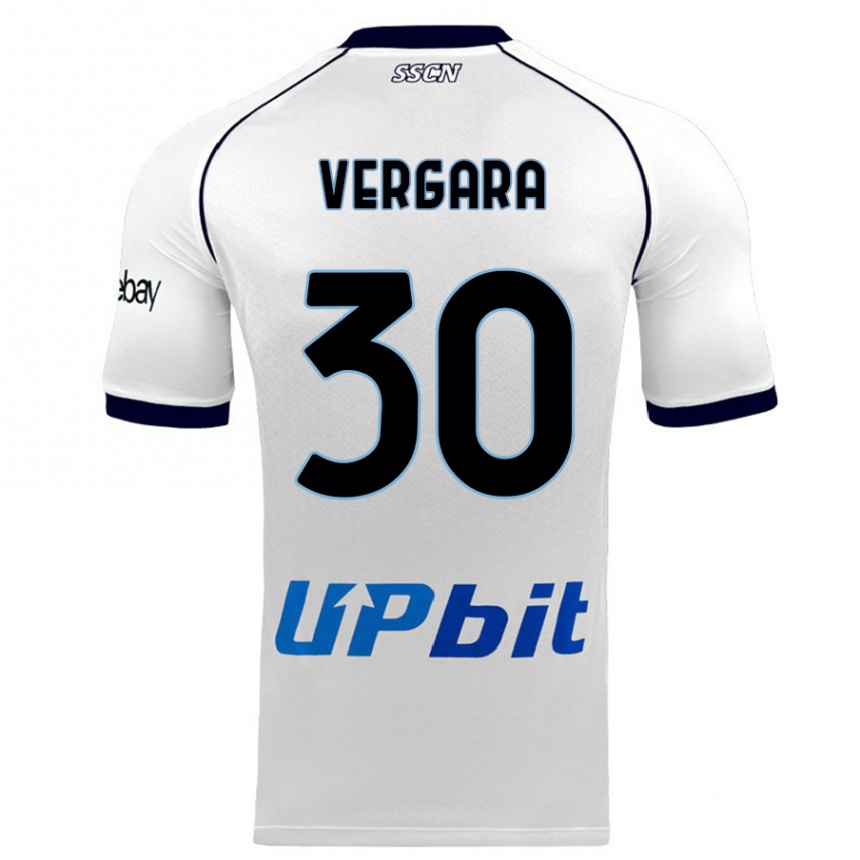 Hombre Fútbol Camiseta Antonio Vergara #30 Blanco 2ª Equipación 2023/24