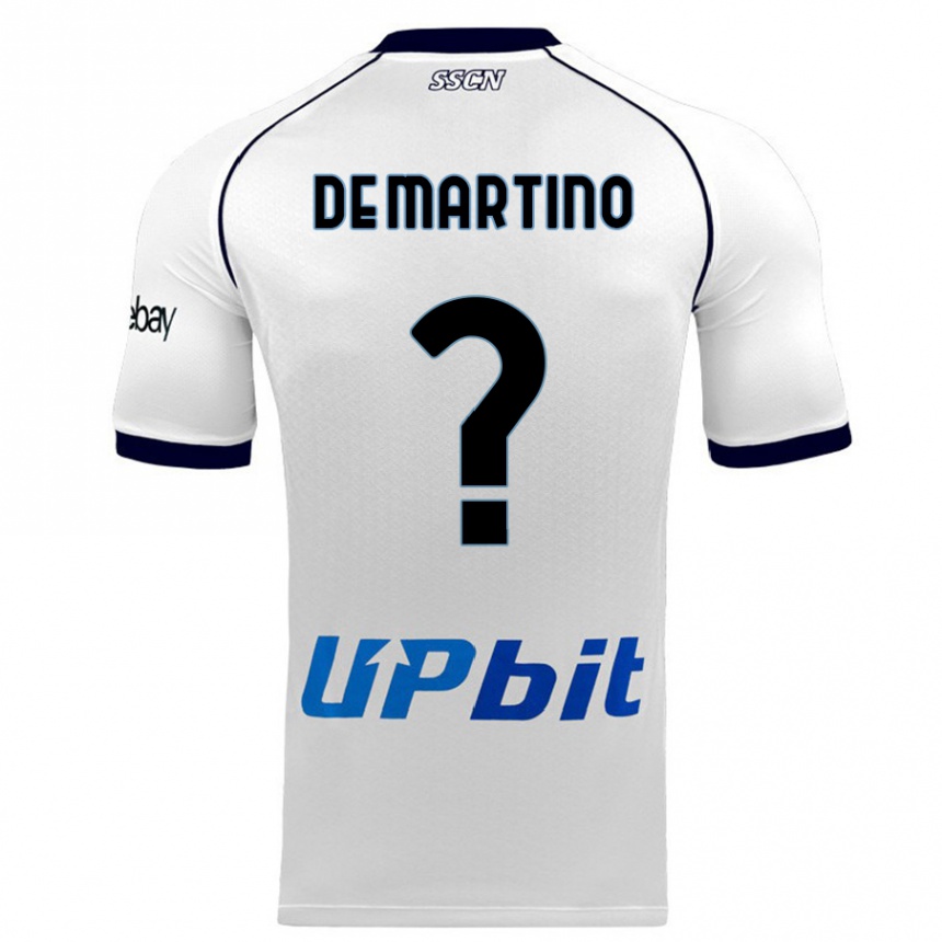 Hombre Fútbol Camiseta Enrico Pio De Martino #0 Blanco 2ª Equipación 2023/24