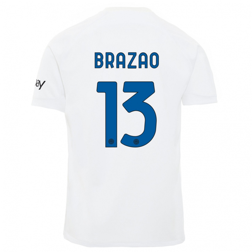 Hombre Fútbol Camiseta Gabriel Brazao #13 Blanco 2ª Equipación 2023/24