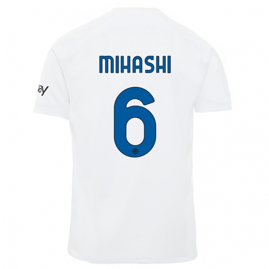 Hombre Fútbol Camiseta Mana Mihashi #6 Blanco 2ª Equipación 2023/24