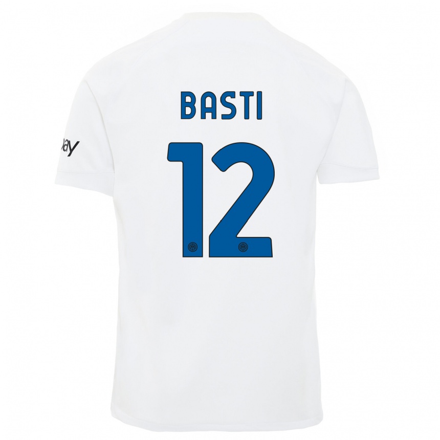 Hombre Fútbol Camiseta Matteo Basti #12 Blanco 2ª Equipación 2023/24