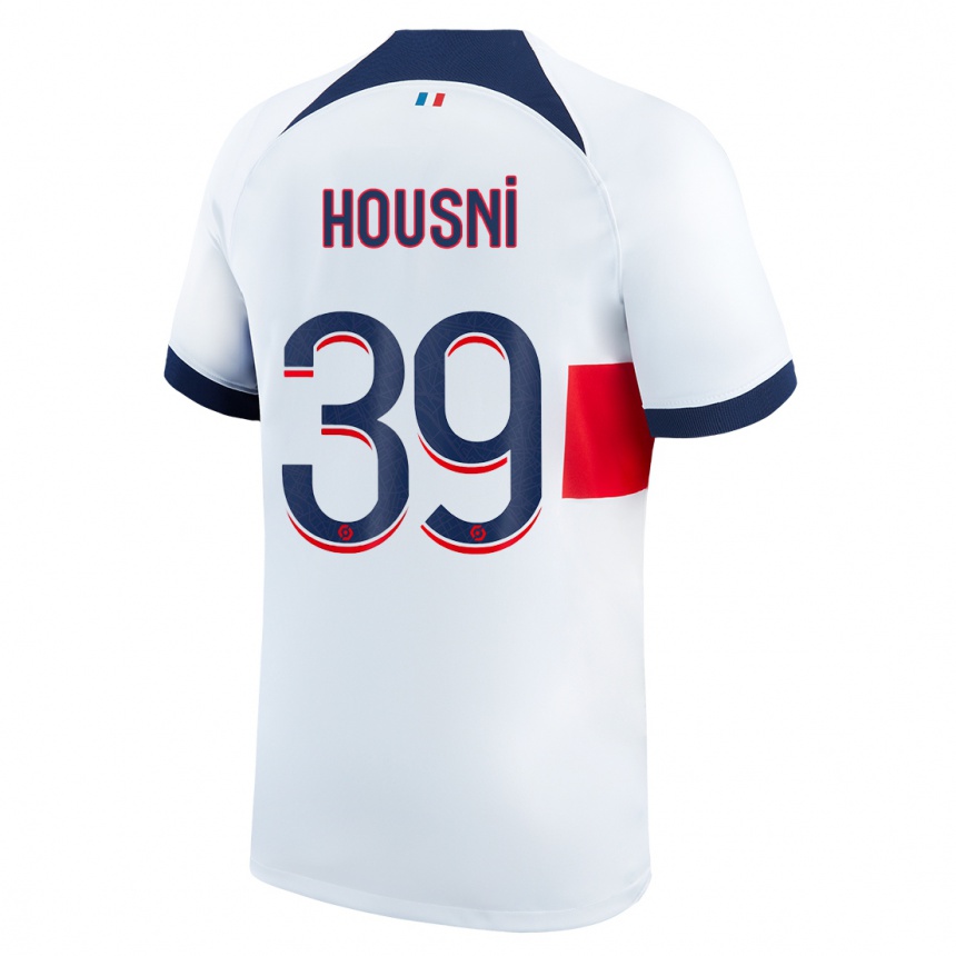 Hombre Fútbol Camiseta Ilyes Housni #39 Blanco 2ª Equipación 2023/24