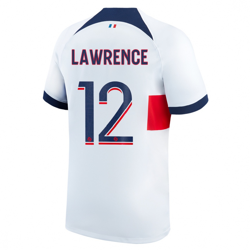 Hombre Fútbol Camiseta Ashley Lawrence #12 Blanco 2ª Equipación 2023/24