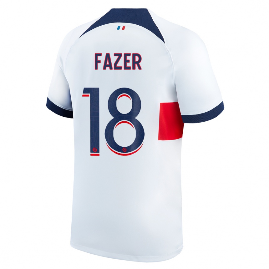 Hombre Fútbol Camiseta Laurina Fazer #18 Blanco 2ª Equipación 2023/24