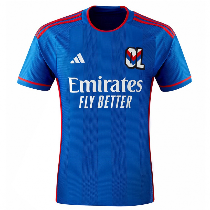 Hombre Fútbol Camiseta Ada Hegerberg #14 Azul Rojo 2ª Equipación 2023/24