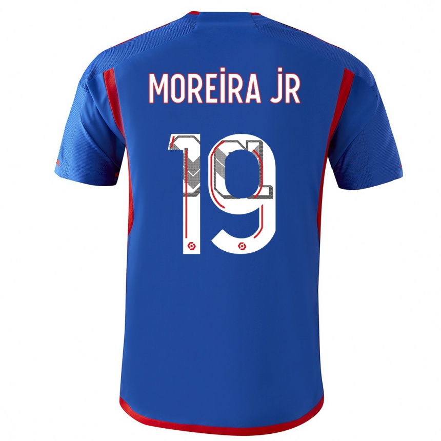 Hombre Fútbol Camiseta Diego Moreira #0 Azul Rojo 2ª Equipación 2023/24