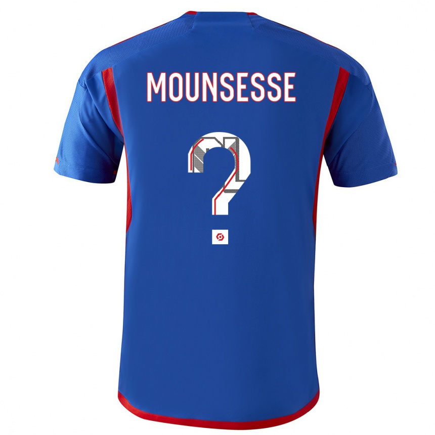 Hombre Fútbol Camiseta Jeremy Mounsesse #0 Azul Rojo 2ª Equipación 2023/24