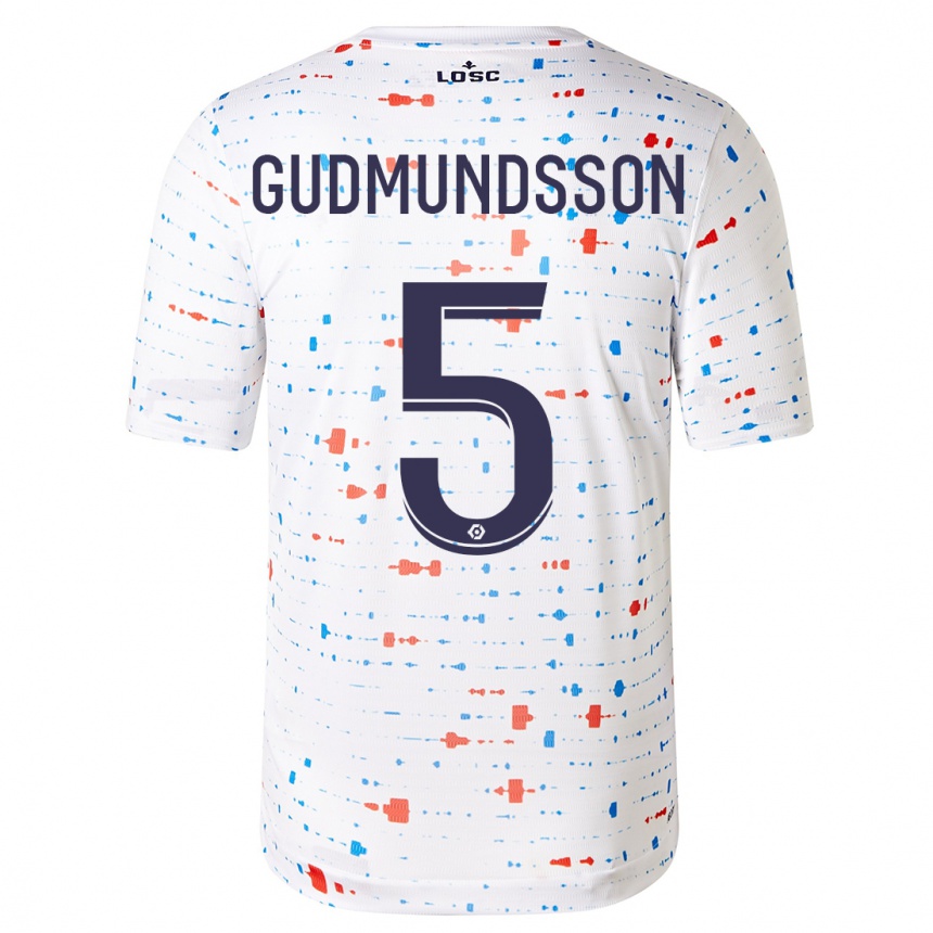 Hombre Fútbol Camiseta Gabriel Gudmundsson #5 Blanco 2ª Equipación 2023/24