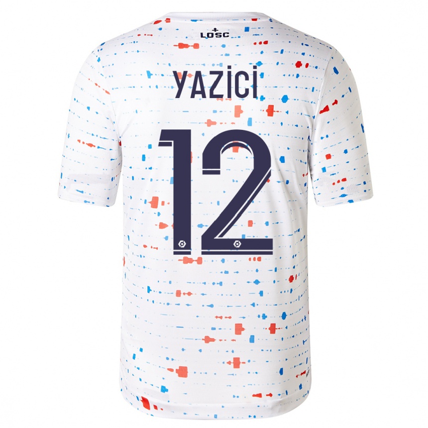 Hombre Fútbol Camiseta Yusuf Yazici #12 Blanco 2ª Equipación 2023/24