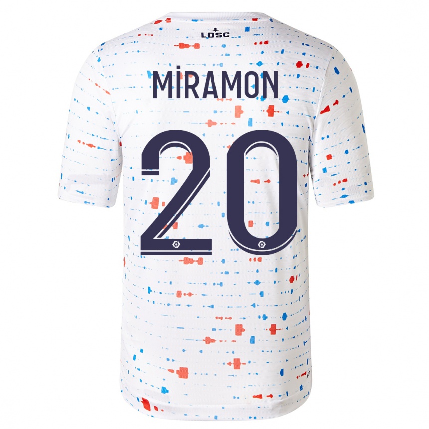 Hombre Fútbol Camiseta Ignacio Miramón #20 Blanco 2ª Equipación 2023/24