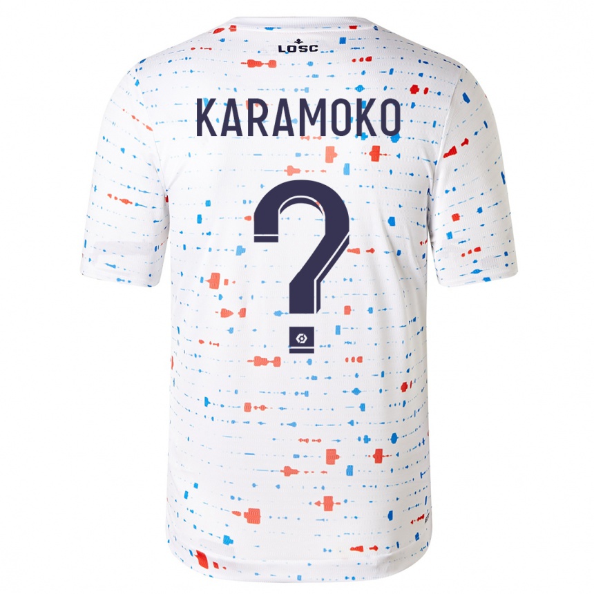 Hombre Fútbol Camiseta Ibrahim Karamoko #0 Blanco 2ª Equipación 2023/24