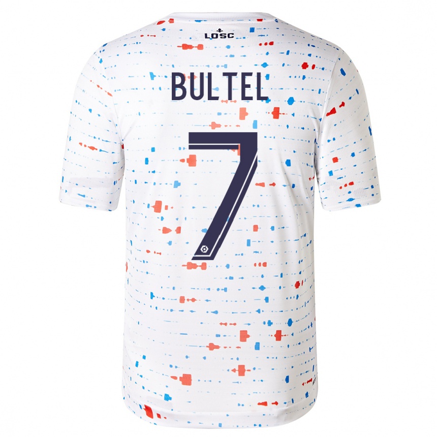 Hombre Fútbol Camiseta Ludivine Bultel #7 Blanco 2ª Equipación 2023/24